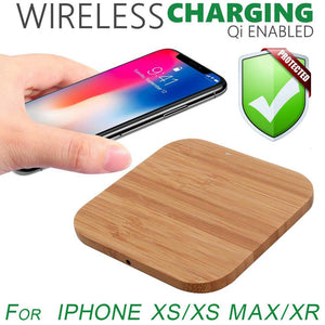 Wireless Wooden Charging Pad for QI Enabled Devices- USB Cable_10
