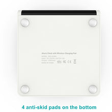 Digital Alarm Clock with Wireless Charger for QI Devices- USB Powered_7
