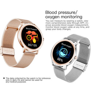 Full Touch Screen iOS Android Support Smart Watch for Women_3
