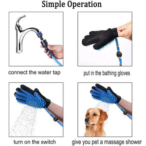 3-in-1 Pet Bathing Tool Sprayer Massage Glove and Pet Hair Remover_7