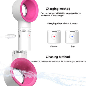 3 Speed Portable Bladeless Handheld USB Rechargeable Fan_18