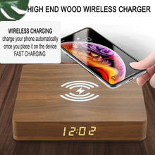Portable Wooden Charging Pad and Digital Alarm Clock- USB Powered_6