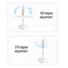 Retractable USB Charging Fan with Ring Light and Touch Panel_6