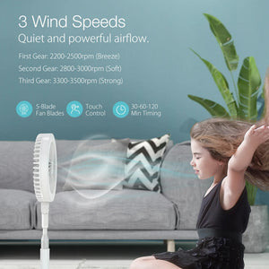 Retractable USB Charging Fan with Ring Light and Touch Panel_13