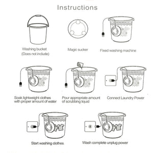Automatic Cycle Personal Mini Turbo Washing Machine- USB Powered_10