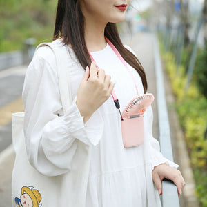 Portable Folding USB Rechargeable Mini Hanging Neck Fan_19