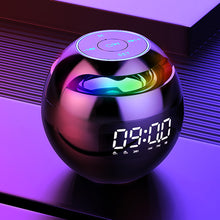 Wireless USB Rechargeable Spherical Speaker and Digital Clock_2