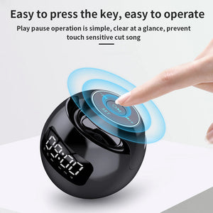 Wireless USB Rechargeable Spherical Speaker and Digital Clock_17