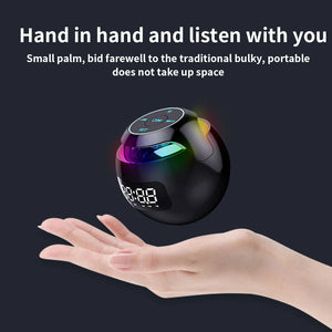 Wireless USB Rechargeable Spherical Speaker and Digital Clock_20