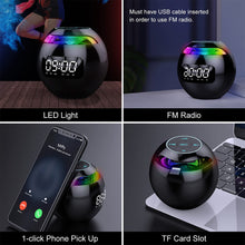 Wireless USB Rechargeable Spherical Speaker and Digital Clock_10