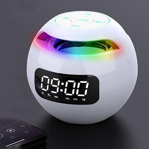 Wireless USB Rechargeable Spherical Speaker and Digital Clock_6