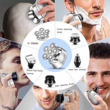 6 Blade Rechargeable Electric Hair Clipper Body Hair Shaver_11