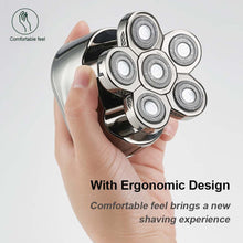 6 Blade Rechargeable Electric Hair Clipper Body Hair Shaver_8