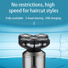 5-in-1 USB Rechargeable Digital Display Wet and Dry Electric Hair Shaver_4