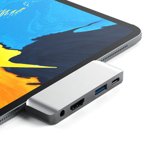 4-in-1 USB C Interface Audio HDMI USB A and Type C Docking Hub_4
