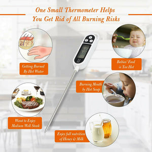 Instant Read Display Digital Food Meat Thermometer- Battery Powered_10