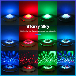 Multifunctional White Noise Machine with Star Projector Lamp- Battery Powered_9