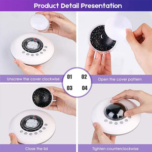 Multifunctional White Noise Machine with Star Projector Lamp- Battery Powered_10