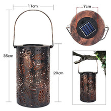 Outdoor Decorative Retro Leaf-Shadow Solar Powered Lantern_6