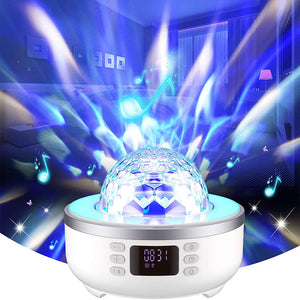 Multi-function Star Light Projector Bluetooth Speaker Night Lamp- USB Powered_3