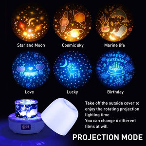 Multi-function Star Light Projector Bluetooth Speaker Night Lamp- USB Powered_4