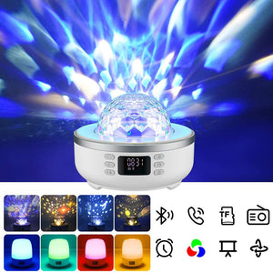Multi-function Star Light Projector Bluetooth Speaker Night Lamp- USB Powered_5