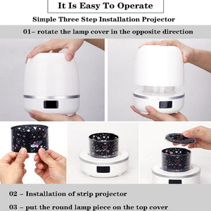 Multi-function Star Light Projector Bluetooth Speaker Night Lamp- USB Powered_10