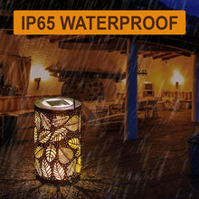 Outdoor Decorative Retro Leaf-Shadow Solar Powered Lantern_10
