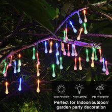 Solar Powered Outdoor Fairy LED Droplight