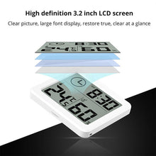 Thermometer and Humidity Monitor with 3.2” LCD Display- Battery Operated_14
