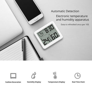 Thermometer and Humidity Monitor with 3.2” LCD Display- Battery Operated_2