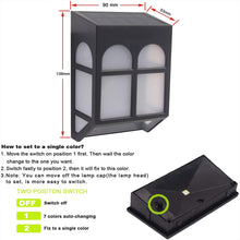 7 Light Colors Solar Powered Outdoor LED Fence Lights_5