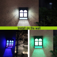 7 Light Colors Solar Powered Outdoor LED Fence Lights_8