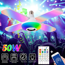 LED 50W 4 Leaves Foldable Musical BT Ceiling Bulb Lamp_6
