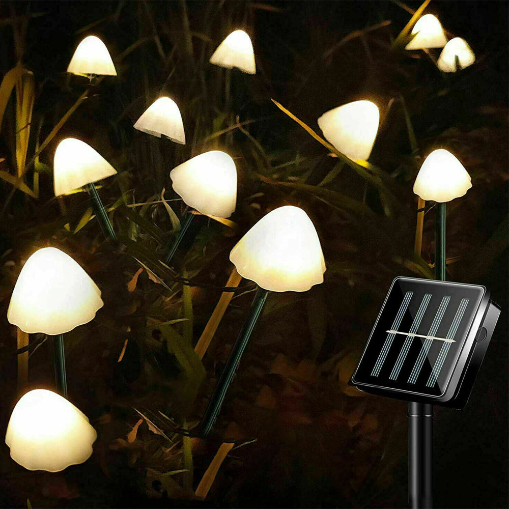 Solar Powered Mushroom LED Garden Decoration Fairy Lights_9