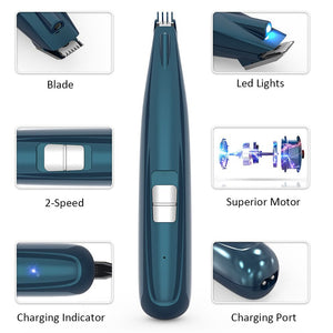 Low Noise USB Rechargeable Grooming Safe Nail Clipper for Pets_4