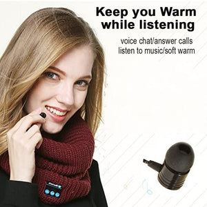 Washable Knitted Bluetooth Musical Headphone Scarf- USB Charging_10