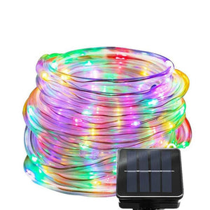 Solar Powered Outdoor LED String Tube Light Garden Fairy Light_11