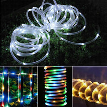 Solar Powered Outdoor LED String Tube Light Garden Fairy Light_3