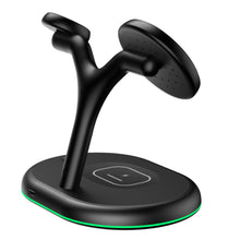 3-in-1 Magnetic Wireless Charging Station 15W Mag-Safe- USB Power Supply_1