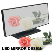USB Plugged-in Digital Display LED Mirror Alarm Table Clock_3