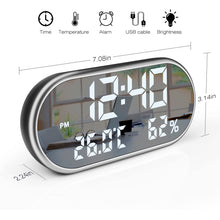 USB Plugged-in Digital LED Alarm Clock with USB Charging_7