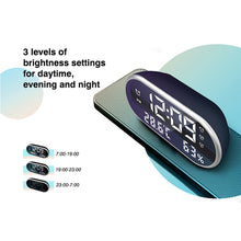 USB Plugged-in Digital LED Alarm Clock with USB Charging_8