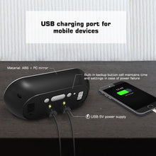 USB Plugged-in Digital LED Alarm Clock with USB Charging_13