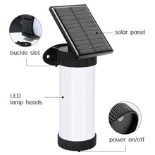 Solar Powered Flame Wall Light Outdoor Garden Landscape Lamp_6