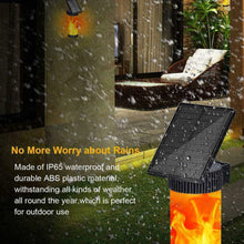 Solar Powered Flame Wall Light Outdoor Garden Landscape Lamp_12
