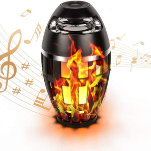 USB Charging Outdoor Bluetooth Speaker with LED Flame Light_5