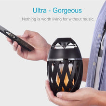 USB Charging Outdoor Bluetooth Speaker with LED Flame Light_8