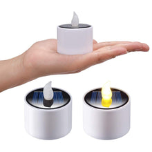 6pcs Solar Power Tea Lights Flameless Flickering Outdoor Candle_8