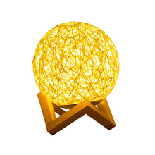 USB Interface Creative Sepak Takraw Decorative Moon Lamp_0